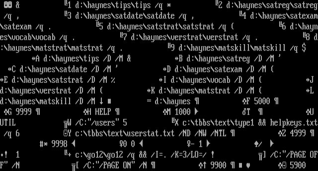 ANSI art: MENU9100.CTL